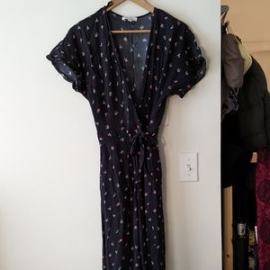 & Other Stories Tropical Print Wrap Jumpsuit